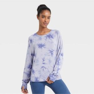 JoyLab | Tops | Joy Lab Nwt Womens Light Purple Tie Dye Loose Fit  Lightweight Sweatshirt | Poshmark